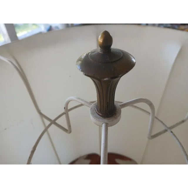 Vintage Brass Torchiere Table Lamps, a Pair For Sale - Image 10 of 12