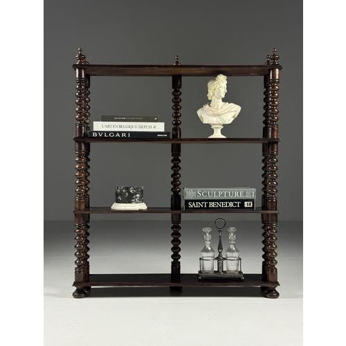 French Bobbin Bookcase, 1900s For Sale - Image 16 of 16