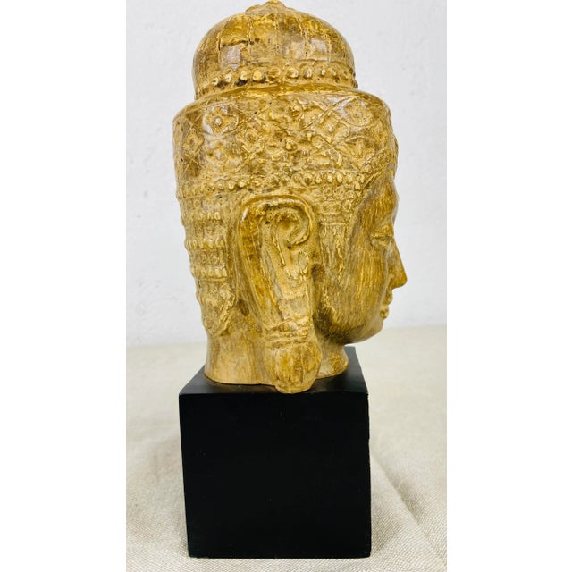 1990s Vintage Indonesian Figural Bust For Sale - Image 5 of 11