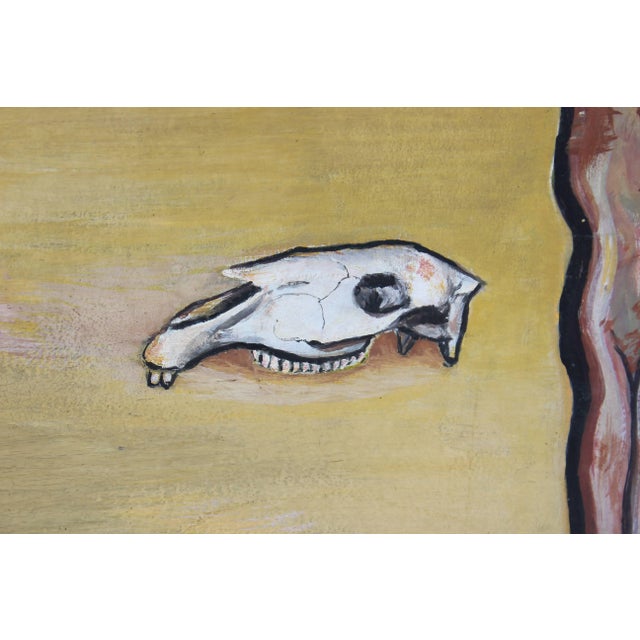 "The Long Road", Surreal Desert Landscape Painting 1950s For Sale - Image 4 of 10