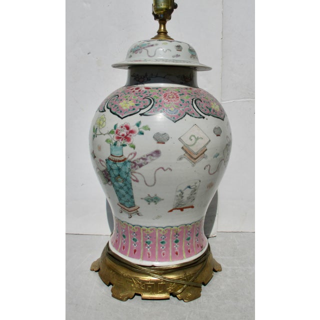 Early 18th Century Chinese Yongzheng Porcelain Ginger Jar Lamp For Sale - Image 14 of 14