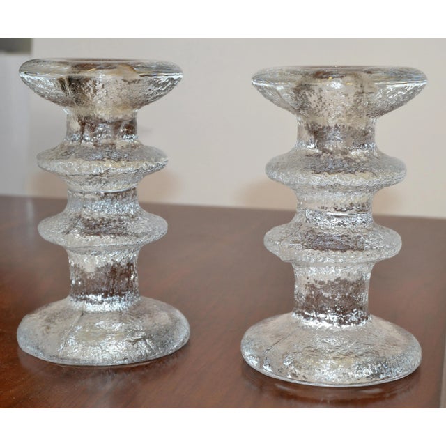 Pair Timo Sarpaneva Festivo Candlesticks for Iittala Finland Scandinavian Modern For Sale - Image 13 of 13