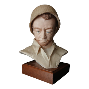 Edward Rohn 1927-2009 American Gi 1971 Ceramic Sculpture Viet Nam Era