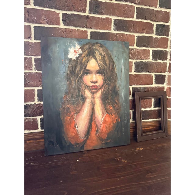 Artist Liubou Sas “Flower” Modern Original Art For Sale - Image 4 of 5