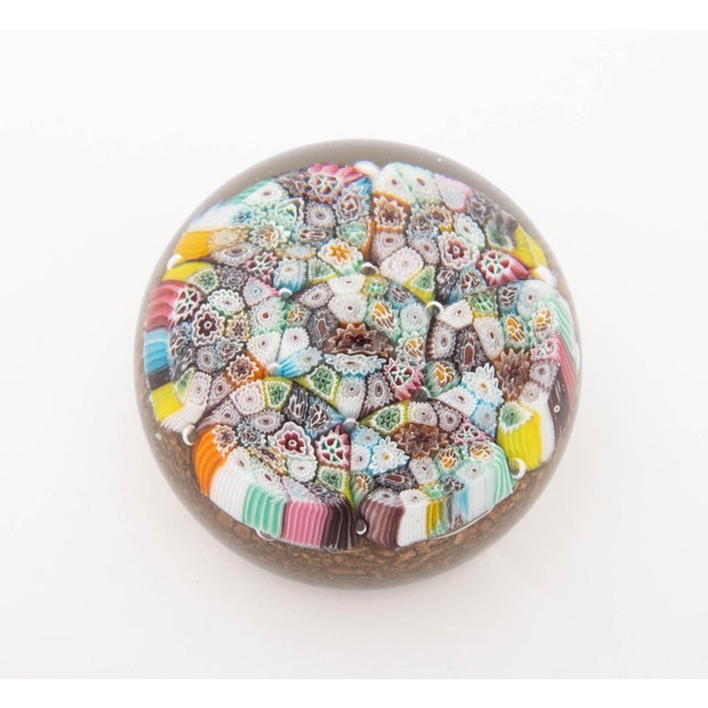 Collection of Seven Collection of Murano and French Millefiori Glass Paperweights For Sale - Image 13 of 16