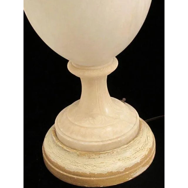 Mid 20th Century Alabaster Urn Lamp For Sale - Image 4 of 4