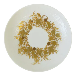 Danish Designer Bjorn Wiinblad White & Gold Jewelry Dish Rosenthal Studio-Line