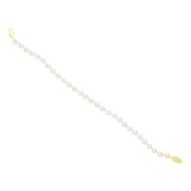 Cultured Pearl Tennis Bracelet For Sale