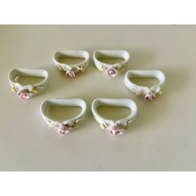 1970s 1970s Kaiser Porcelain Napkin Rings - Set of 6 For Sale - Image 5 of 8