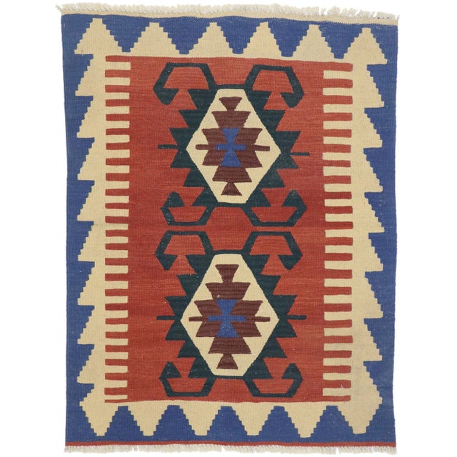 Vintage Persian Shiraz Kilim Rug - 02'11 X 03'09 For Sale - Image 9 of 9