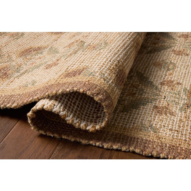 Loloi Rugs Chris Loves Julia x Loloi Rue Wheat / Sage 2'-3" x 3'-9" Accent Rug For Sale - Image 4 of 6