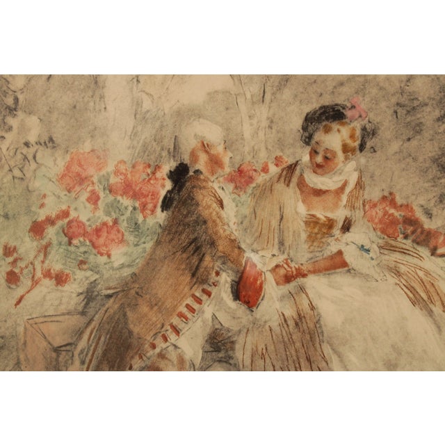 Antoine Calbet Vintage French Framed Etchings - a Pair For Sale - Image 10 of 13