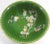 Vibrant green stands out in this lovely cloisonne bowl. The edging has the brass peeking out with a soft green scalloped...