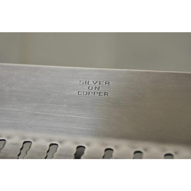 Antique English Victorian Rectangular Silver Plated Platter Bar Tray on Paw Feet For Sale - Image 11 of 11