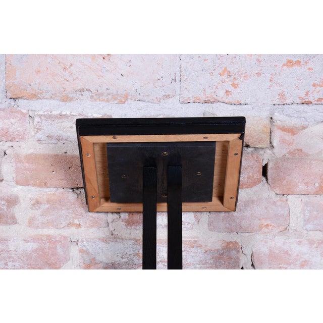 Wood Art Deco Oak Pedestal, Czech, 1920s For Sale - Image 7 of 10