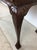 Vintage Walnut Chippendale Style Open Front Writing Desk With Brass Hardware For Sale - Image 14 of 18