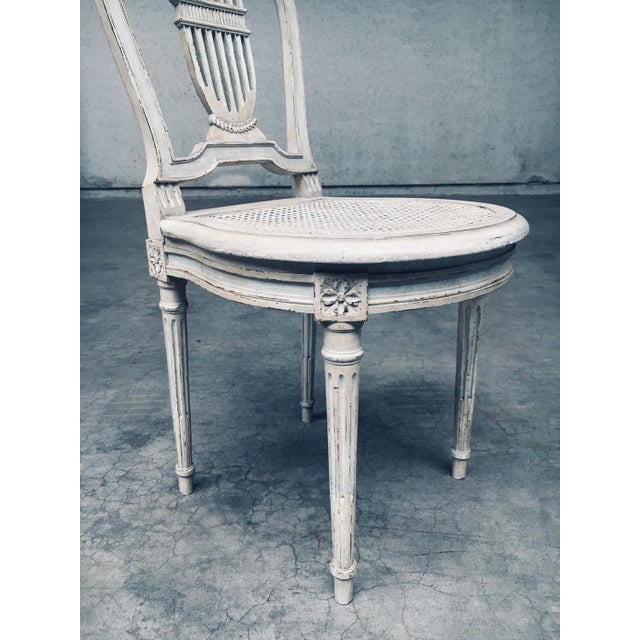 French Louis XVI Style Dining Chairs, 1940s, Set of 6 For Sale - Image 11 of 18