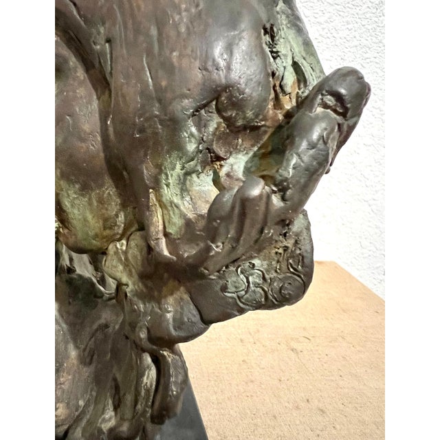 Stanley Bleifeld, Bronze Sculpture Flutist American Modernist Art Stanley Bleifeld Girl with Flute, c.1970 For Sale - Image 11 of 16