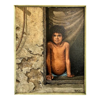 Portrait of a Hopeful Boy, by Ray Little For Sale