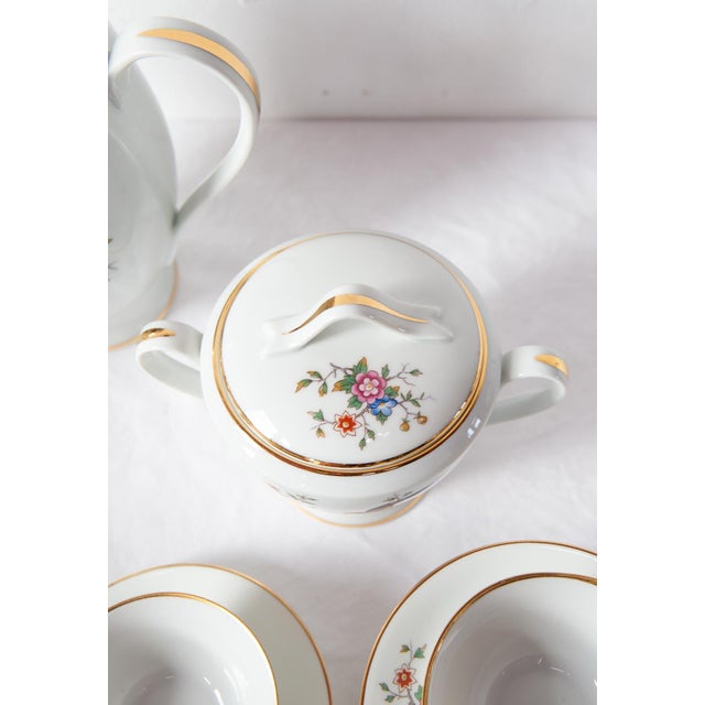 Porcelain Tea Set for Eleven from Limoges, 1950s, Set of 25 For Sale - Image 6 of 9