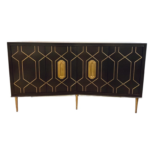 Revelation Modern Geometric Put a Hex on You Cabinet For Sale
