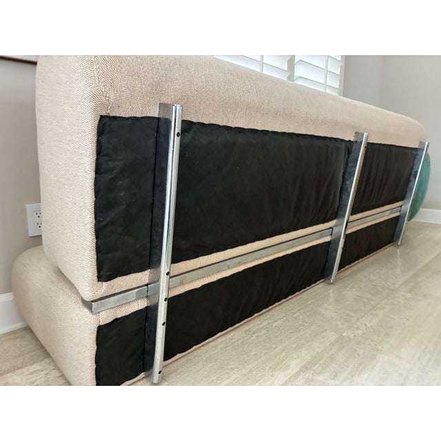1970's Three-Seat Suzanne Sofa For Sale - Image 11 of 11
