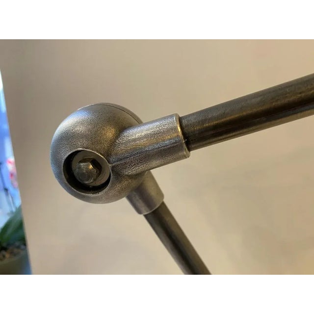 1970s Industrial Graphite Desk Lamp by Jean-Louis Domecq for Jieldé For Sale - Image 5 of 10