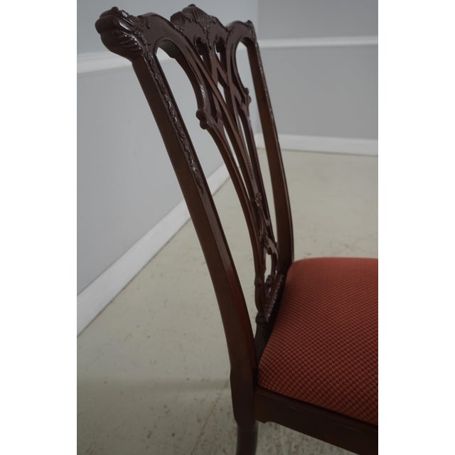 Set of 8 American Drew Chippendale Mahogany Dining Chairs For Sale - Image 12 of 18