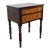 Empire Late 1800s Nightstand Side End Bedside Table With Glass Handles For Sale