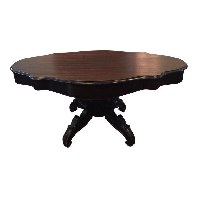 Victorian Wood Oval Coffee Table Chairish