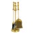 Italian Brass Fireplace Tool Set on Stand For Sale
