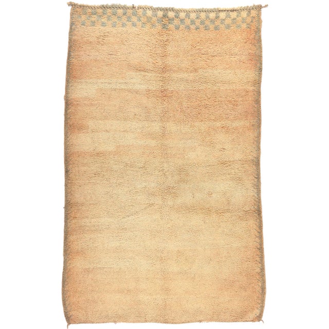 Vintage Beni MGuild Moroccan Rug - 06'02 X 09'10 For Sale - Image 9 of 10