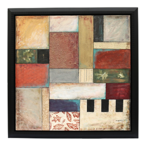Jodi Reeb-Myers Nature's Music Abstract Mixed-Media & Collage on Canvas Artwork