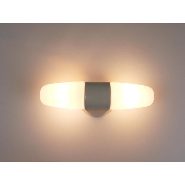 Bauhaus White Double Sconce by Wilhelm Wagenfeld, Germany, 1950s For Sale - Image 16 of 17