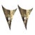 Large 1970s French Sculptural Sconces - A Pair For Sale