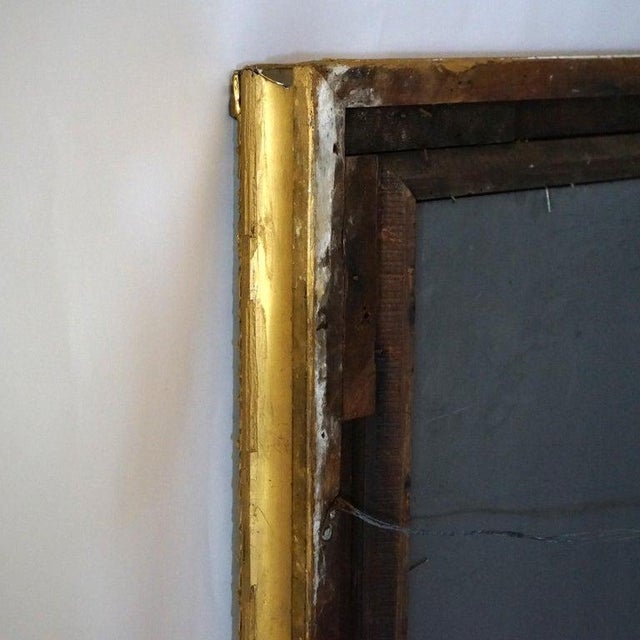 Antique French First Finish Giltwood Framed Wall Mirror C1900 For Sale - Image 12 of 14