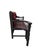 Victorian Antique Eastlake Victorian Style Upholstered Back Bench For Sale - Image 3 of 7