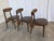 Vintage Wooden Dining Chairs with Brown Leather Seats, 1970s, Set of 3 For Sale - Image 13 of 18