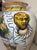 Monumental Antique Hand Painted Italian Majolica Terracotta Pottery Olive Vase For Sale - Image 10 of 15