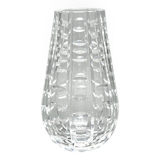 Vintage Circa 1960’s Waterford "Tralee" Cut Crystal Vase, Made in Ireland For Sale
