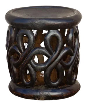 Figural Carved Bamileke Stool