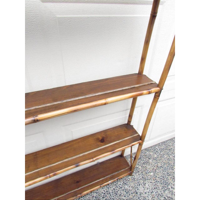 Antique English Bamboo Wall Shelf or Plate Rack For Sale In San Francisco - Image 6 of 17