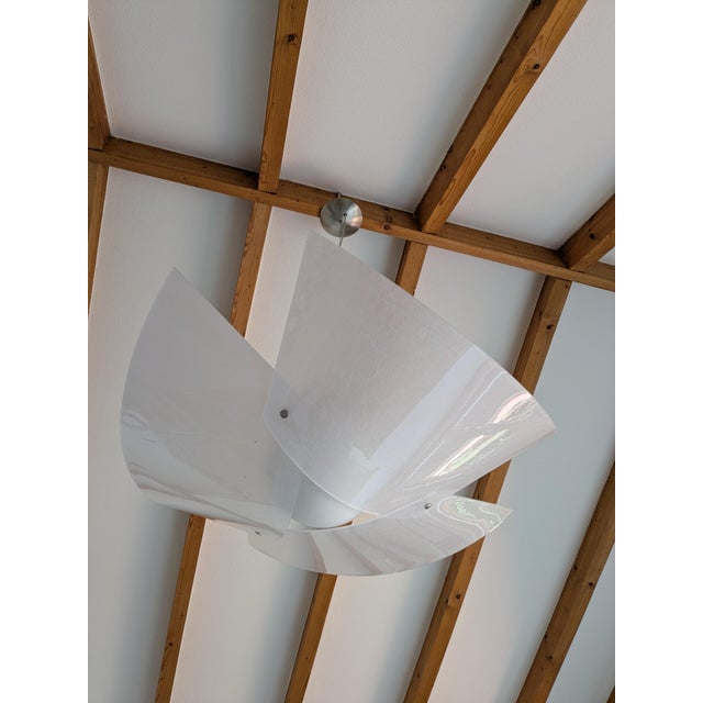 Large pendant light, model neith by tre ci luce e27 socket, suitable for led bulbs. opal glass sphere with three large...