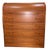 1960s Mid Century Modern Scandinavian Roll Top Secretary Desk For Sale