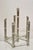 Mid 20th Century Vintage Hollywood Regency Silver Plated Chrome Faux Bamboo Candlesticks - A Pair For Sale - Image 5 of 11