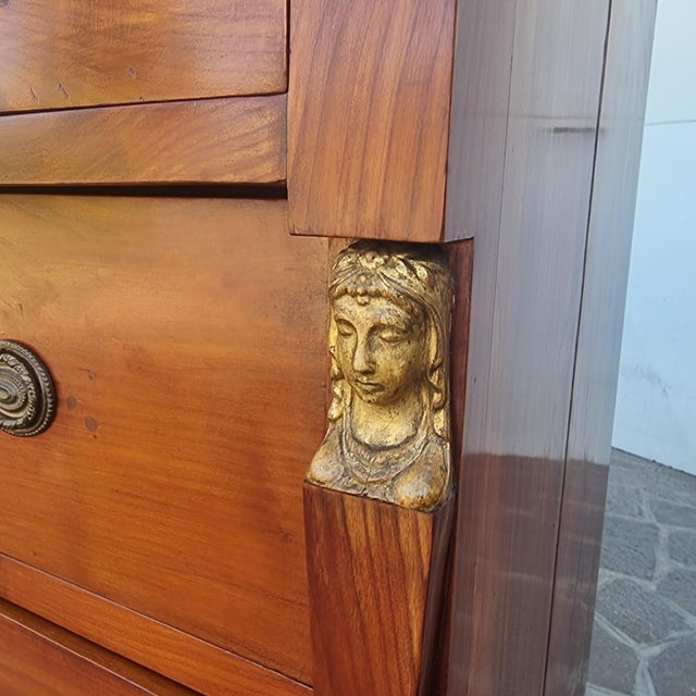 Return from Egypt Cherrywood Chests of Drawers, 1820, Set of 2 For Sale - Image 6 of 13