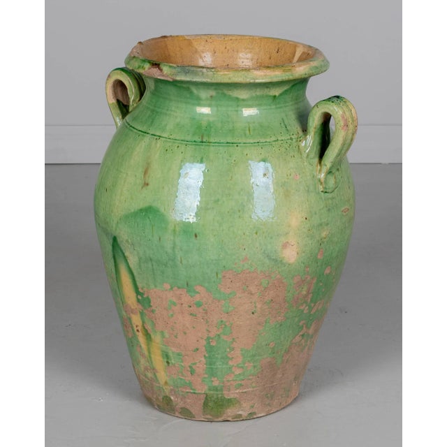 French Country Large 19th Century French Pottery Jar or Vase For Sale - Image 3 of 13