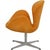 Swan Chair in Yellow Alcantara by Arne Jacobsen For Sale - Image 3 of 18