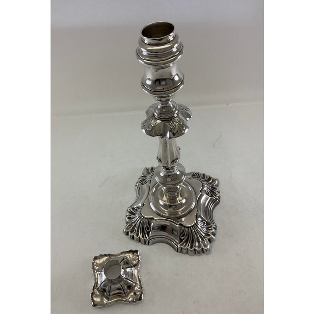 Exquisite & Rare Silver Candlestick by James Dixon & Sons. For Sale - Image 11 of 18