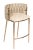 2020s Milano Counter Chair in Off White & Gold For Sale - Image 5 of 6